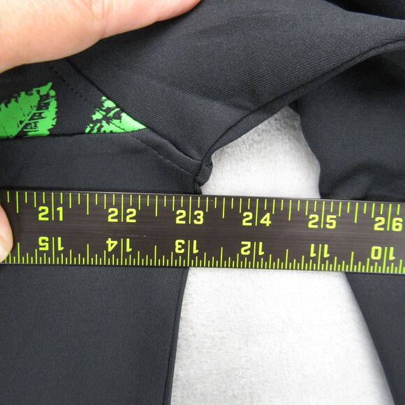 U Suck At Golf 1/4 Zip Pullover Long Sleeve Shirt Sz M Black Floral Pattern NWT - Picture 11 of 14